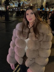 MADELYN - Manteau de fourrure